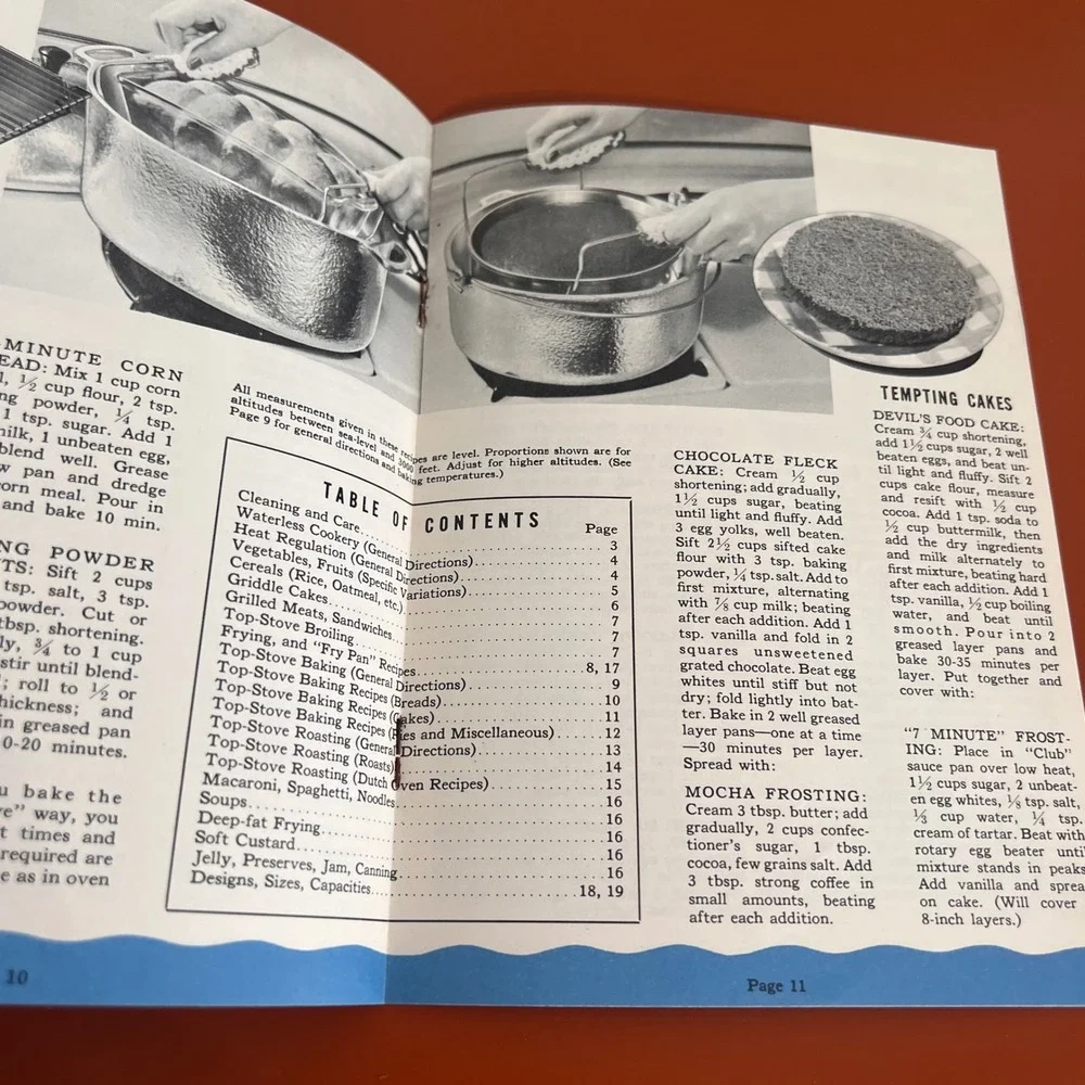 Vtg Club Aluminum Hammercraft Waterless Cookware Recipe Booklet 1950s D5-85M-550